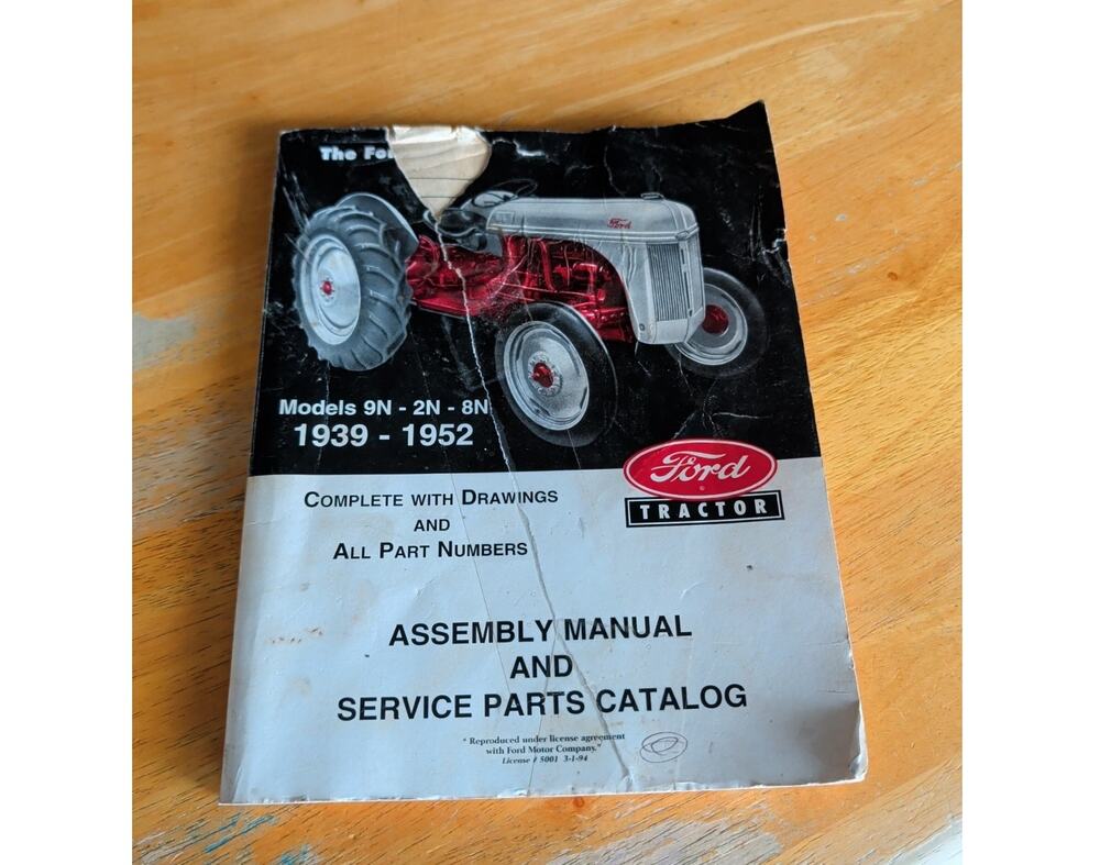 39FTAM 39 41 50 Assembly Manual Service Parts Fits CATalog Fits Ford Tractor 2N